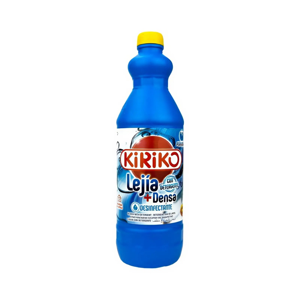 Lejía con Detergente + Densa Desinfectante KiRiKo. 1500 ml