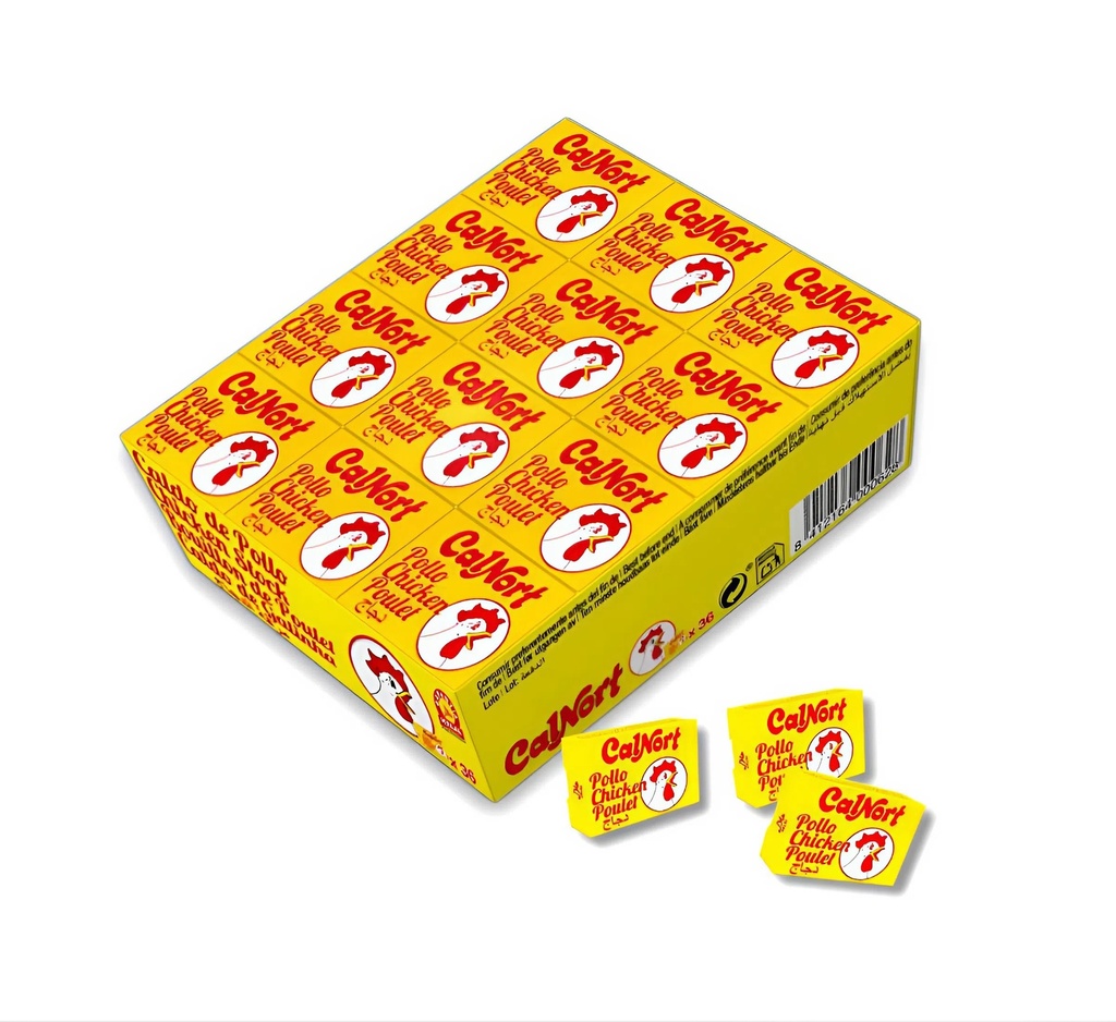 Caldo CalNort Sabor Pollo (contiene 36 unidades de 10g c/u) 