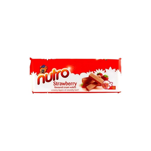Sorbetos rellenos con crema sabor fresa Nutro (contiene 75 g / 2.65 oz)